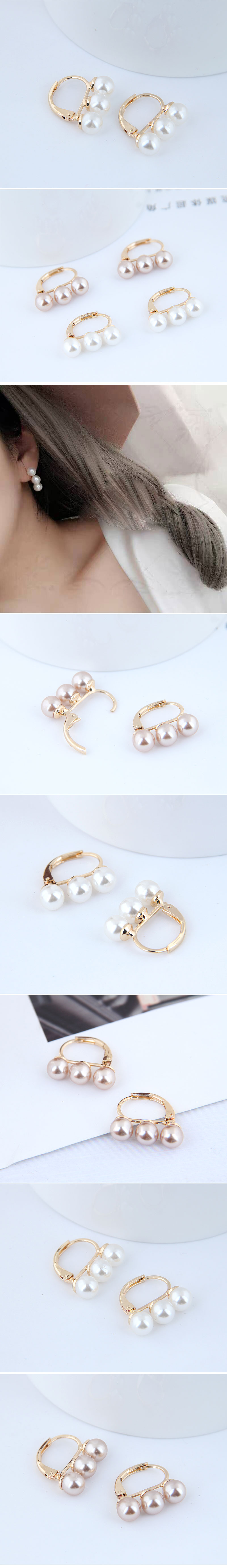 Boutique Korean Fashion Sweet Ol Elegant Pearl Personality Earrings Earrings display picture 1