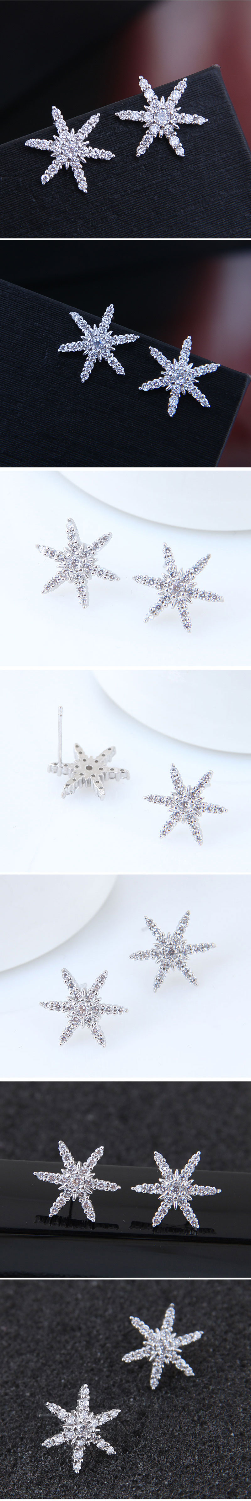 Fashion Sweet Ol Shine Starfish Personality Earrings display picture 1