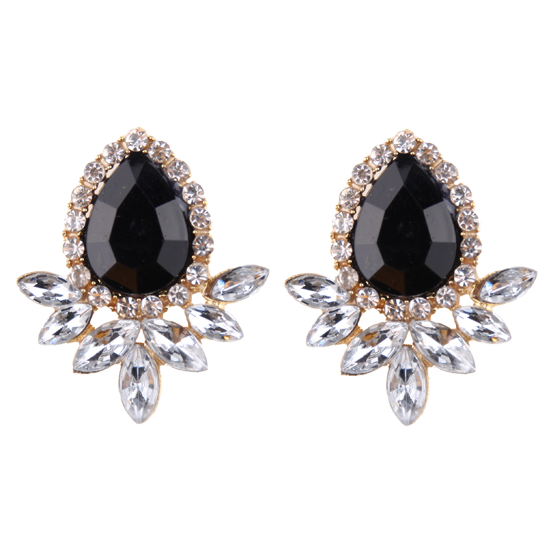 Resin Drop Earrings Creative Jewelry Accessories Alloy Diamond Earrings display picture 10