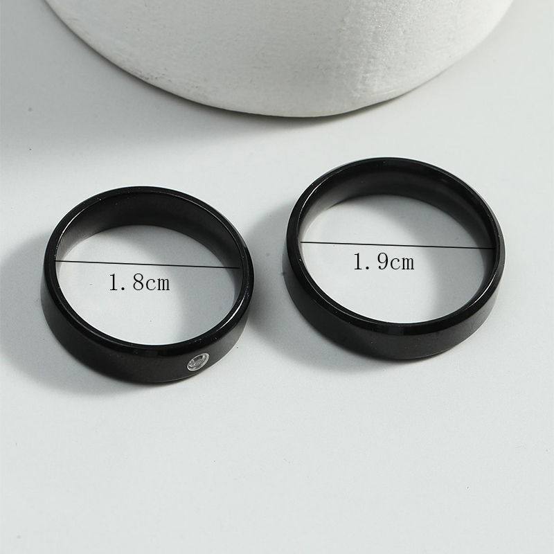 Fashion Fashion Jewelry Swimming Black Stainless Steel Ring display picture 3