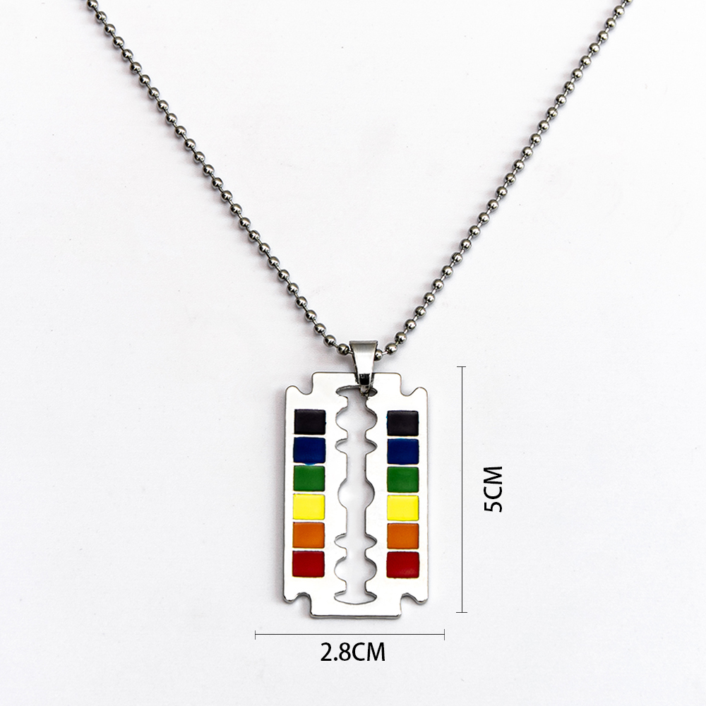 Fashion Alloy Rainbow Army-style Necklace display picture 3
