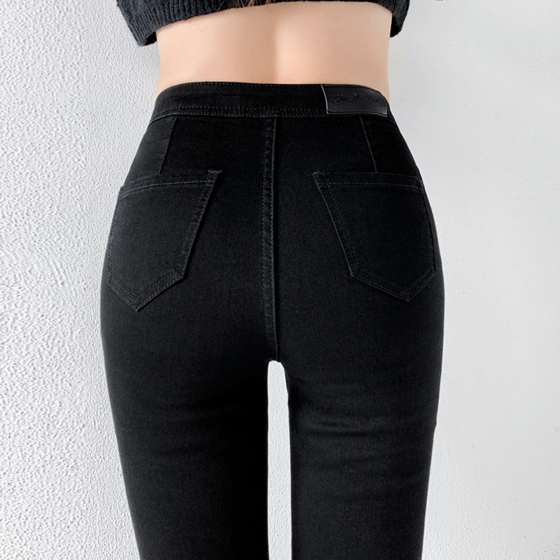 2022 New European And American Retro Slim Fit And Thin Elastic Bag Hip Skinny Soft Jeans Women's Clothing display picture 3