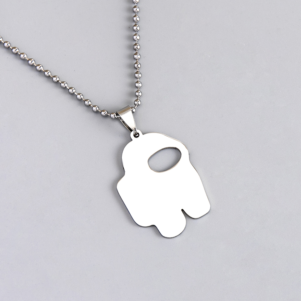 304 Stainless Steel Cartoon Style Japanese Style Astronaut Game Necklace display picture 1