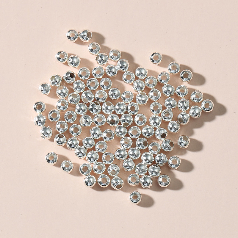 Mode Beliebte Ornament Grund Zubehör Metall Perlen 1 Packung (100 Pcs) display picture 5