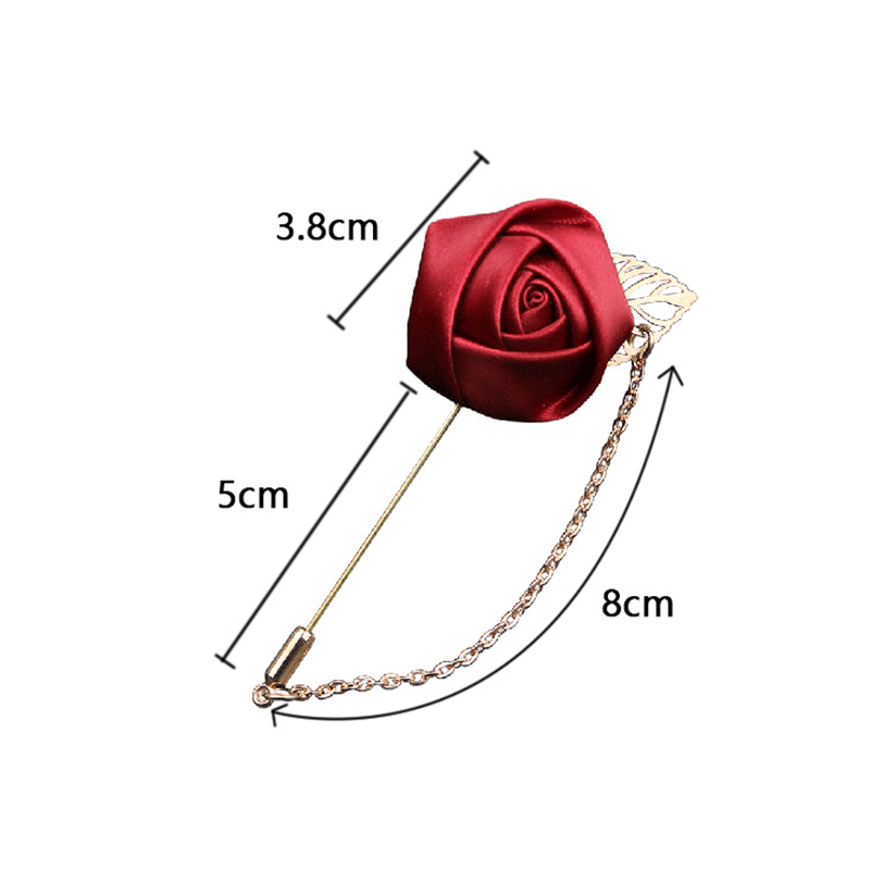 Fashion Rose Shaped Alloy Cloth Colorful Corsage display picture 2