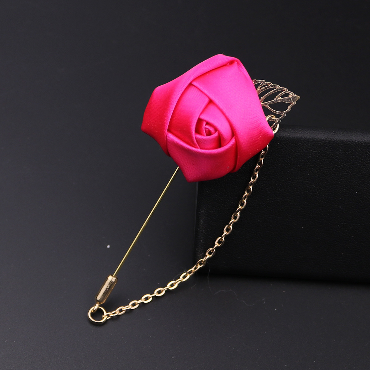 Fashion Rose Shaped Alloy Cloth Colorful Corsage display picture 4