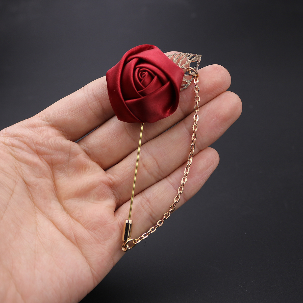 Fashion Rose Shaped Alloy Cloth Colorful Corsage display picture 5