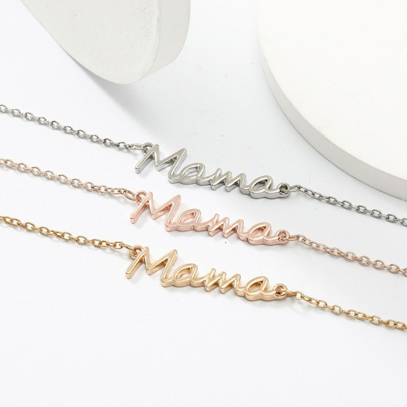 Alloy Plating Mother's Day Letter Bracelet Wholesale   Foreign Trade Mama Mom Bracelet display picture 2