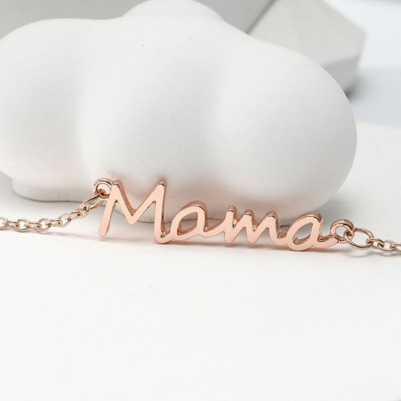 Alliage Placage Mère De Jour Lettre Bracelet En Gros De Souhaits  Commerce Extérieur Maman Maman Bracelet display picture 4