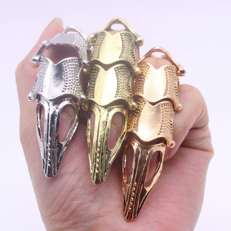 European And American Foreign Trade Fashion Exaggerated Ring Hot Sale At  Popular Punk Nail Multi-joint Opening Ring Ring display picture 2