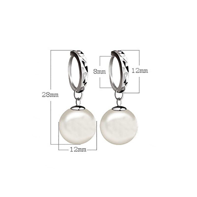 Fashion Sweet Alloy Geometry Pearl Earrings Drop display picture 1