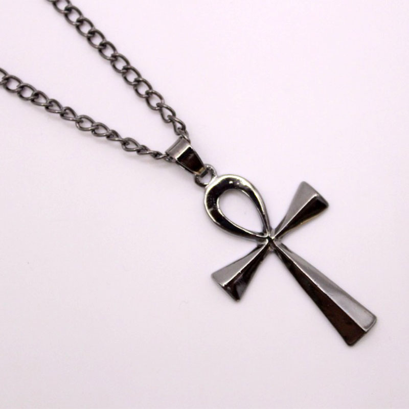 Fashion Glossy Cross Men's Alloy Necklace Ancient Egypt Symbol Pendant display picture 3