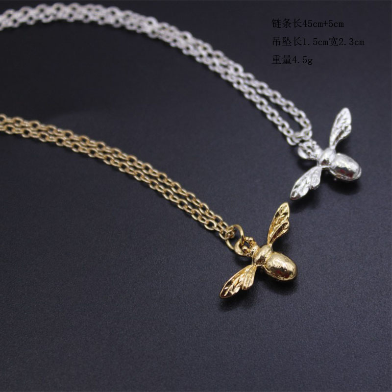 Fashion Necklace Cute Creative Animal Pendant Bee Short Alloy Clavicle Chain display picture 5
