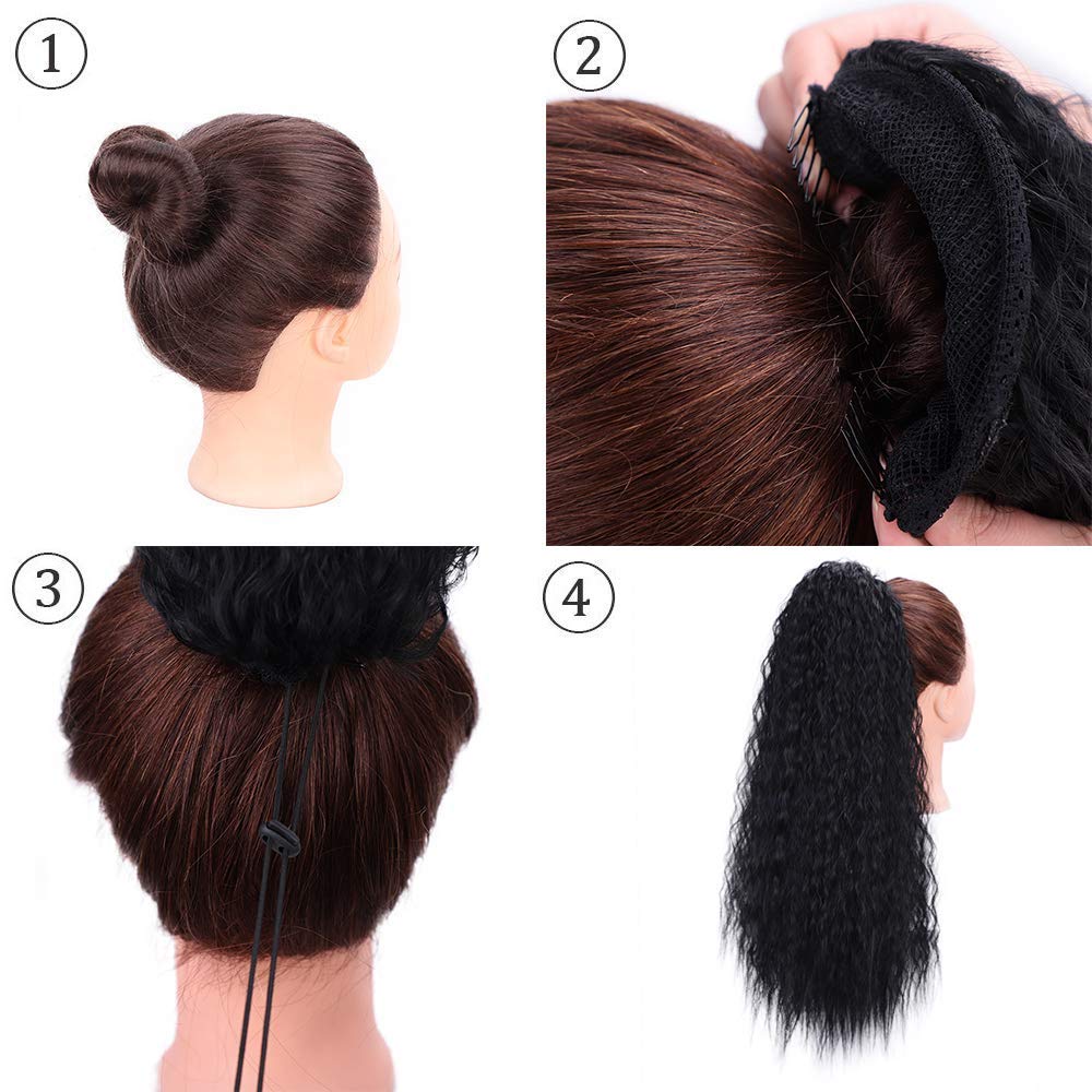 Fashion Women's Wig Long Curly Hair Invisible Hair Ponytail Extensions display picture 5