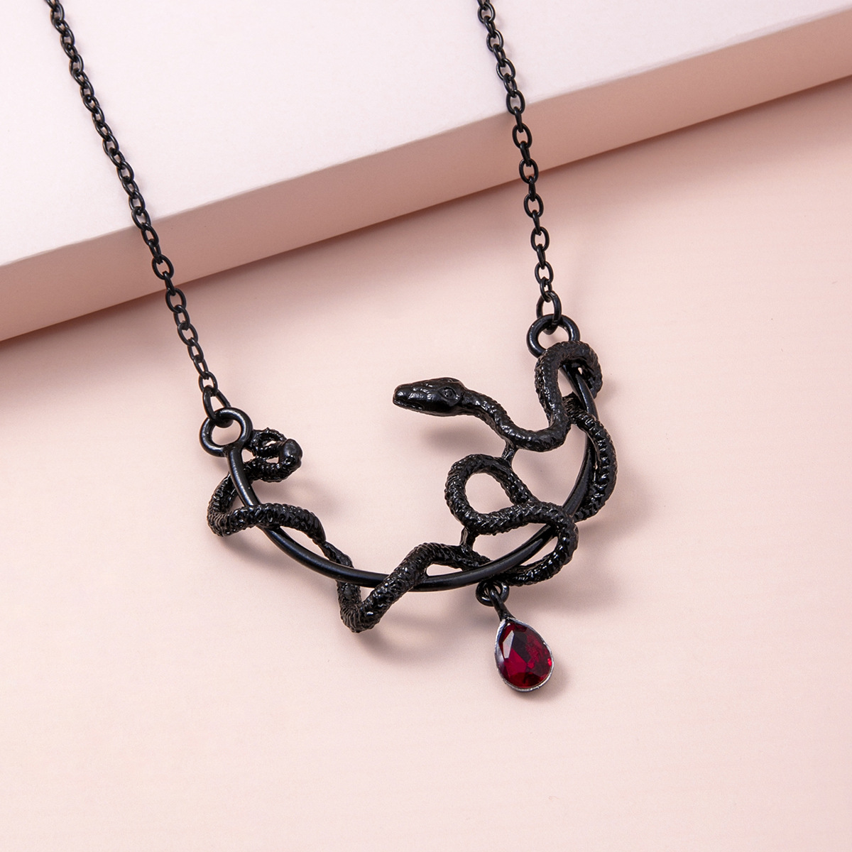 Rétro Animal Serpent Alliage Placage Alliage Unisexe Collier display picture 1