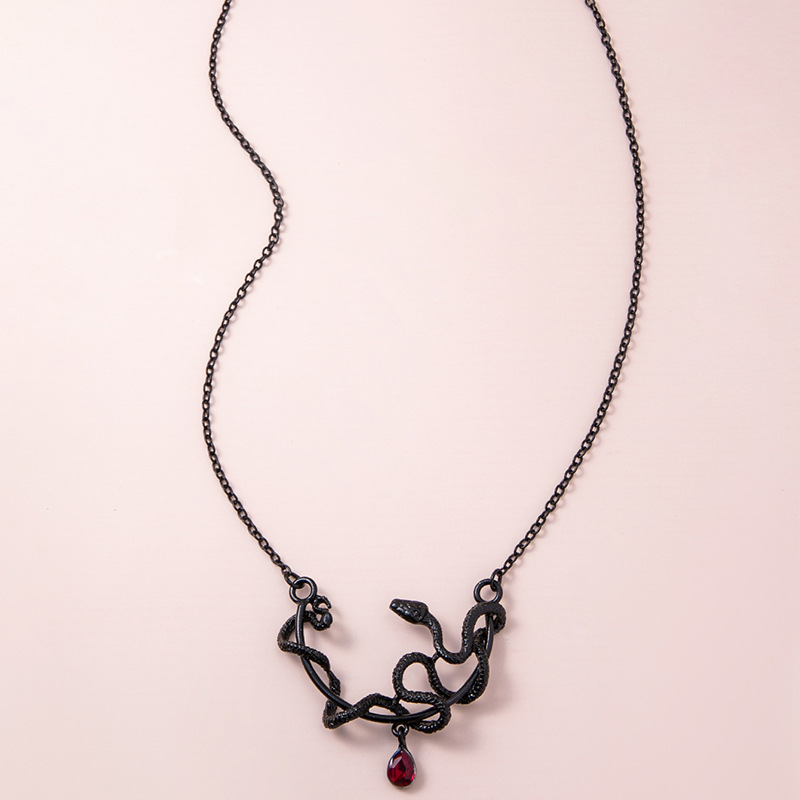 Rétro Animal Serpent Alliage Placage Alliage Unisexe Collier display picture 3