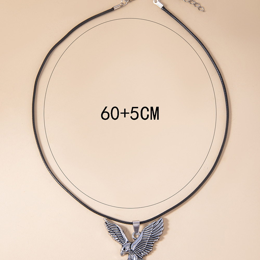 Retro Eagle Alloy Plating Alloy Unisex Necklace display picture 4