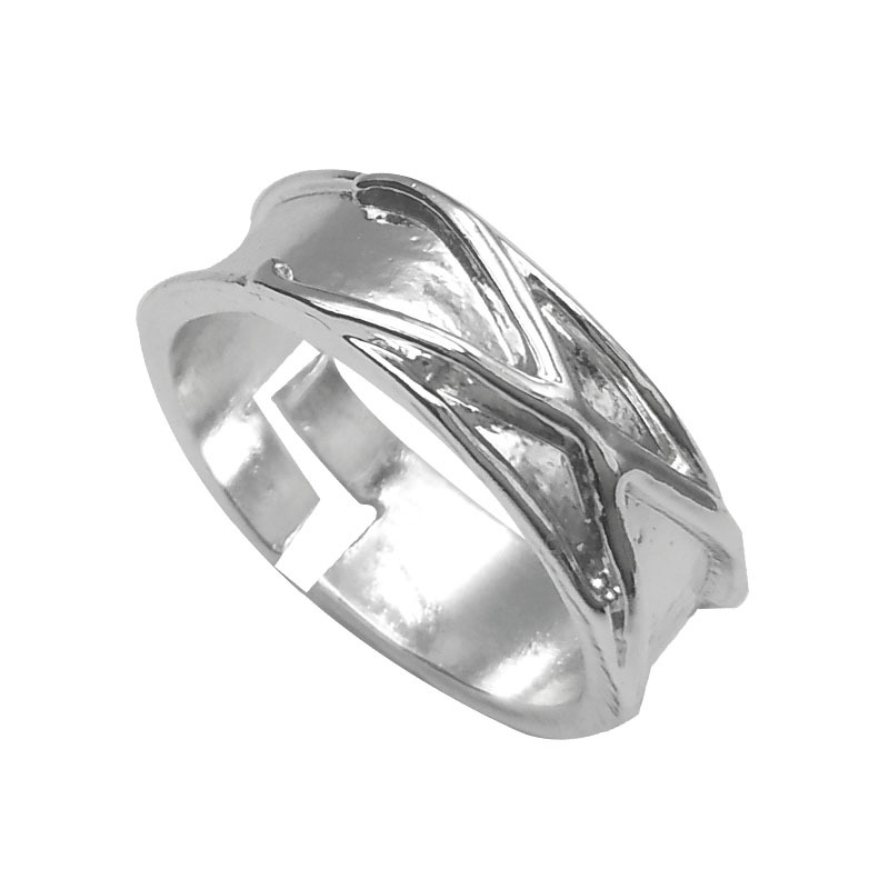 Fashion Simple Geometric Solid Color Open Adjustable Alloy Ring display picture 4