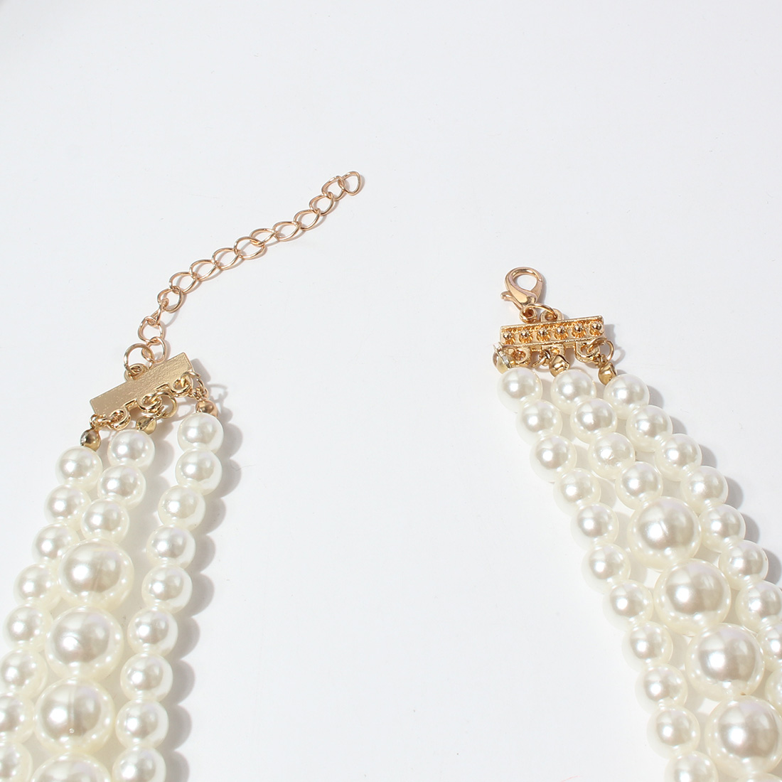 Mode Böhmischen Stil Perle Perlen Multi-schicht Kurze Halskette Ornament display picture 2