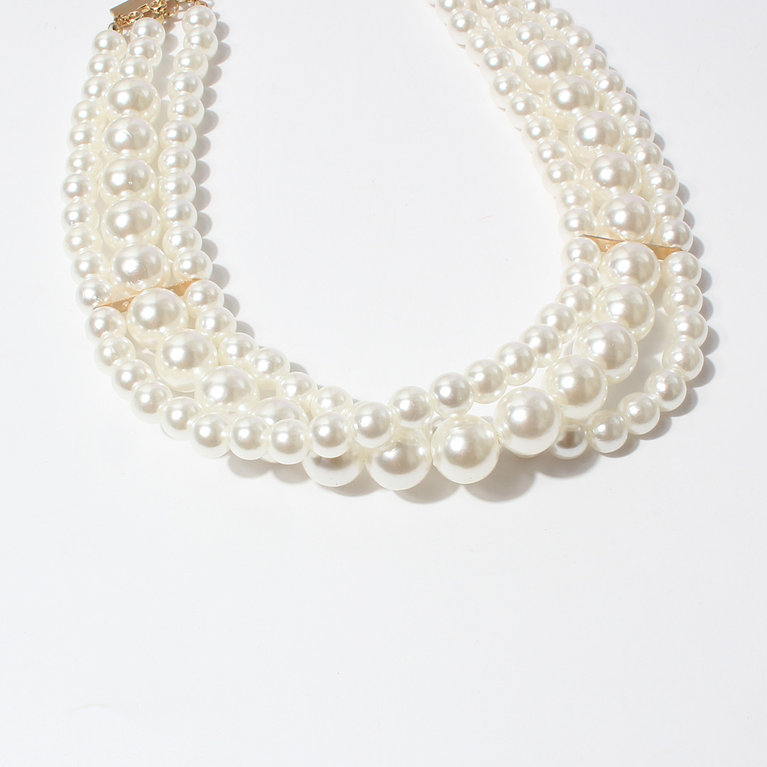 Mode Böhmischen Stil Perle Perlen Multi-schicht Kurze Halskette Ornament display picture 3