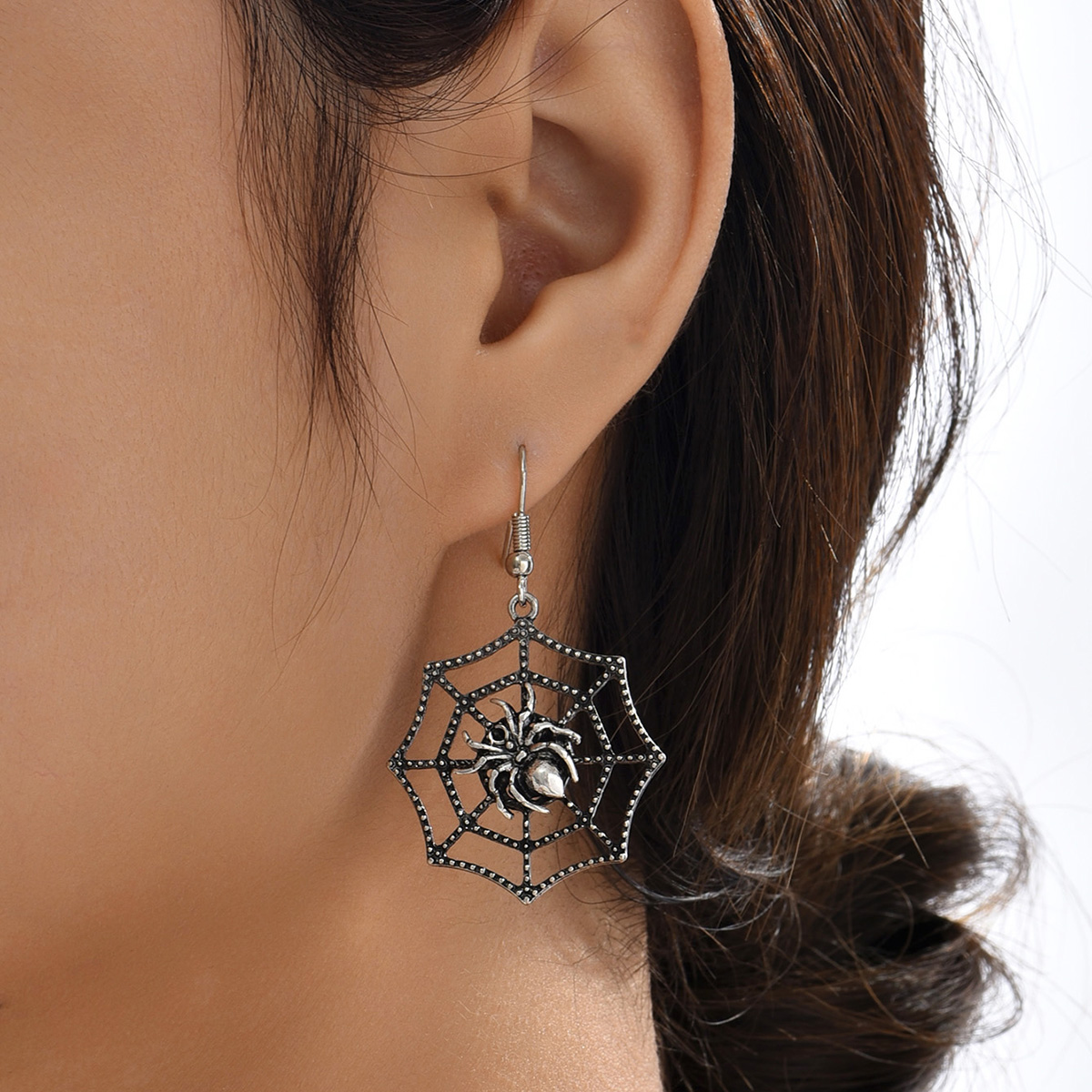 Fashion Dark Spider Halloween Accessories Alloy Stud Earrings display picture 1