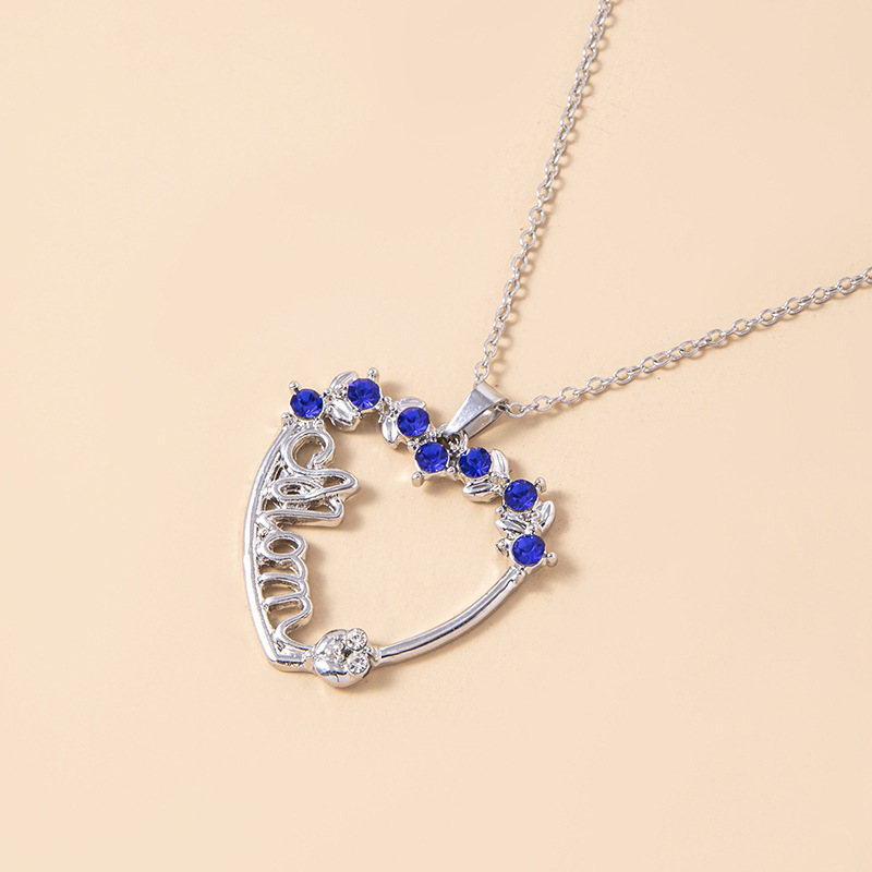 Nuevo Collar De Aleación De Corazón Con Colgante De Diamantes De Imitación Para Mujer display picture 1