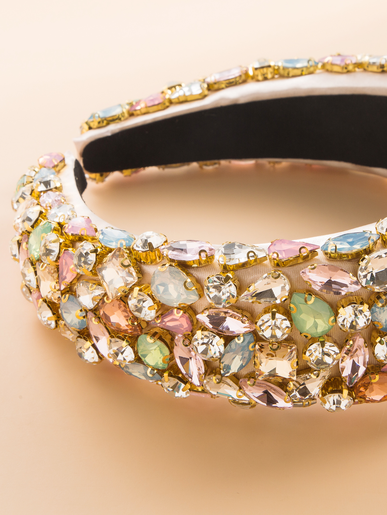 Fashion Baroque Rhinestone Headband Plus-sized Wide Brim Accessories display picture 6