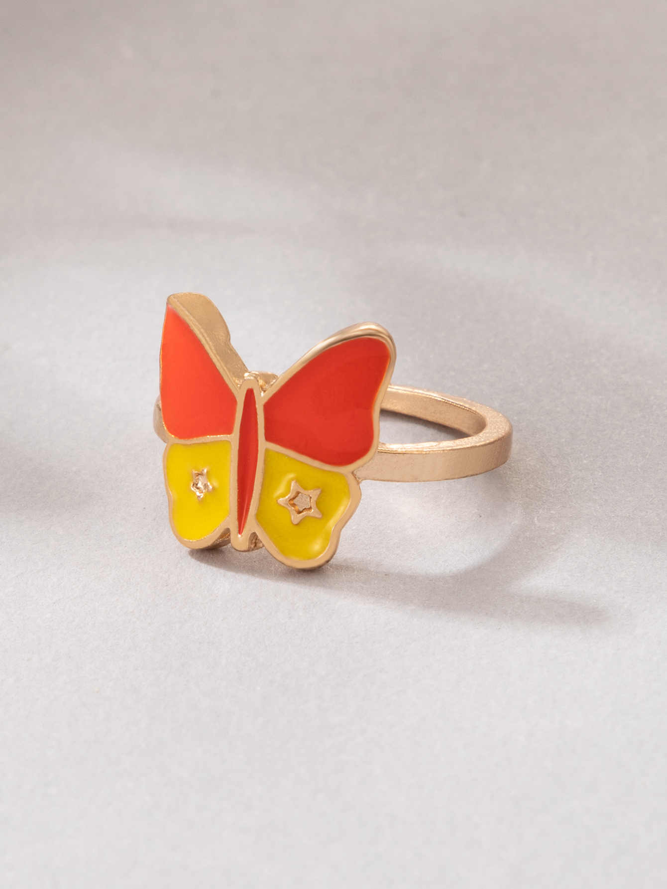 Fashion Cute Cartoon Dripping Colorful Multi-single Alloy Ring Wholesale display picture 2
