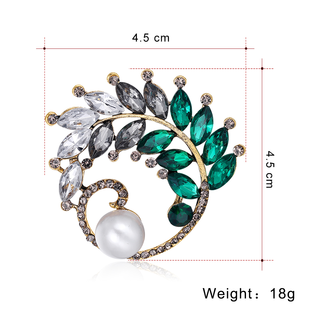 Fashion Alloy Unisex Rhinestone Pearl Sweater Accessories Brooch Wholesale display picture 1