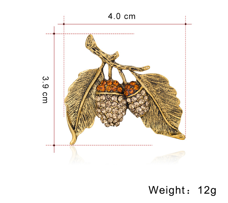 Fashion Retro Creative New Women's Leaf Shaped Clothing Ornament Brooch display picture 1