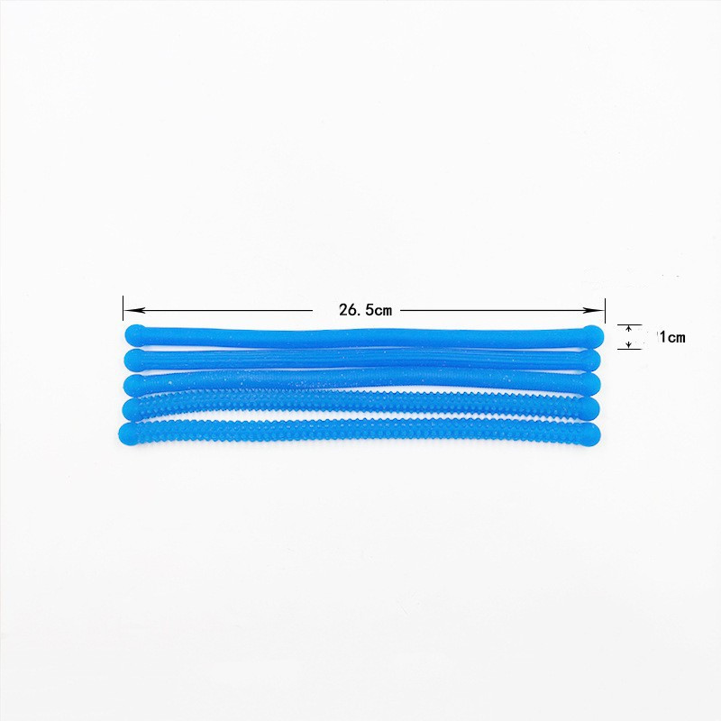Tpr Soft Rubber Elastic Noodle Rope Lala Decompression Rope Vent Exotic Decompression Toy Diy Woven Bracelet display picture 5
