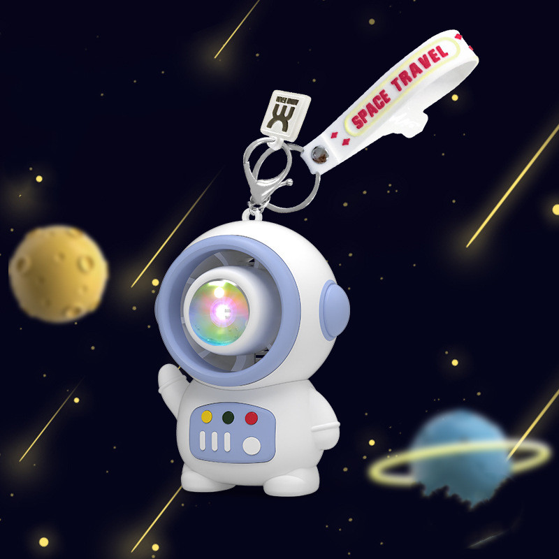 Internet-promi-astronaut Hält Mini-usb-lade Ventilator, Atmos Phä Rische Beleuchtung, Hochwertige Ventilatoren, Mädchen Taschen, Anhänger display picture 3