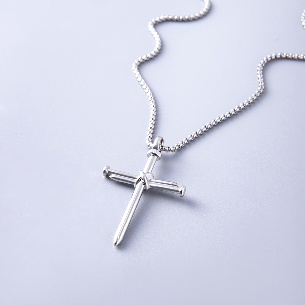 Simple Style Cross Alloy Necklace display picture 1