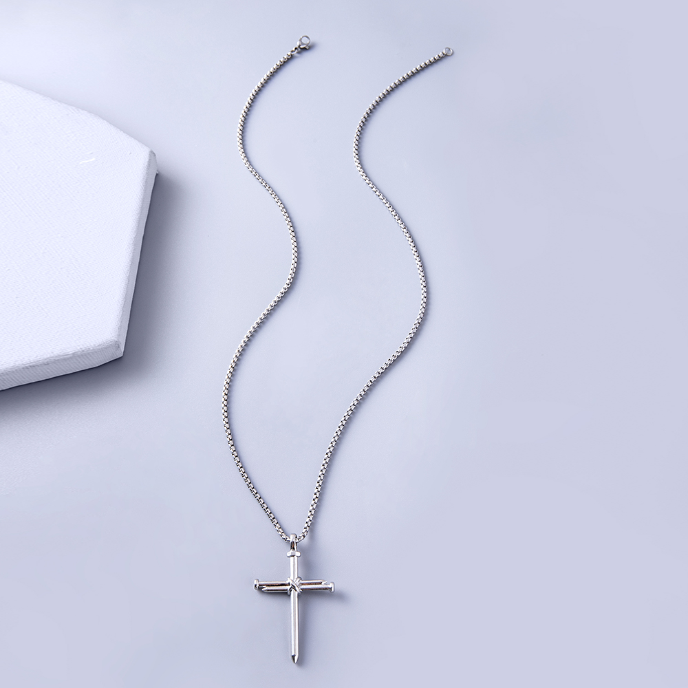 Simple Style Cross Alloy Necklace display picture 3