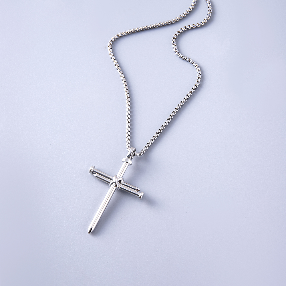 Simple Style Cross Alloy Necklace display picture 4