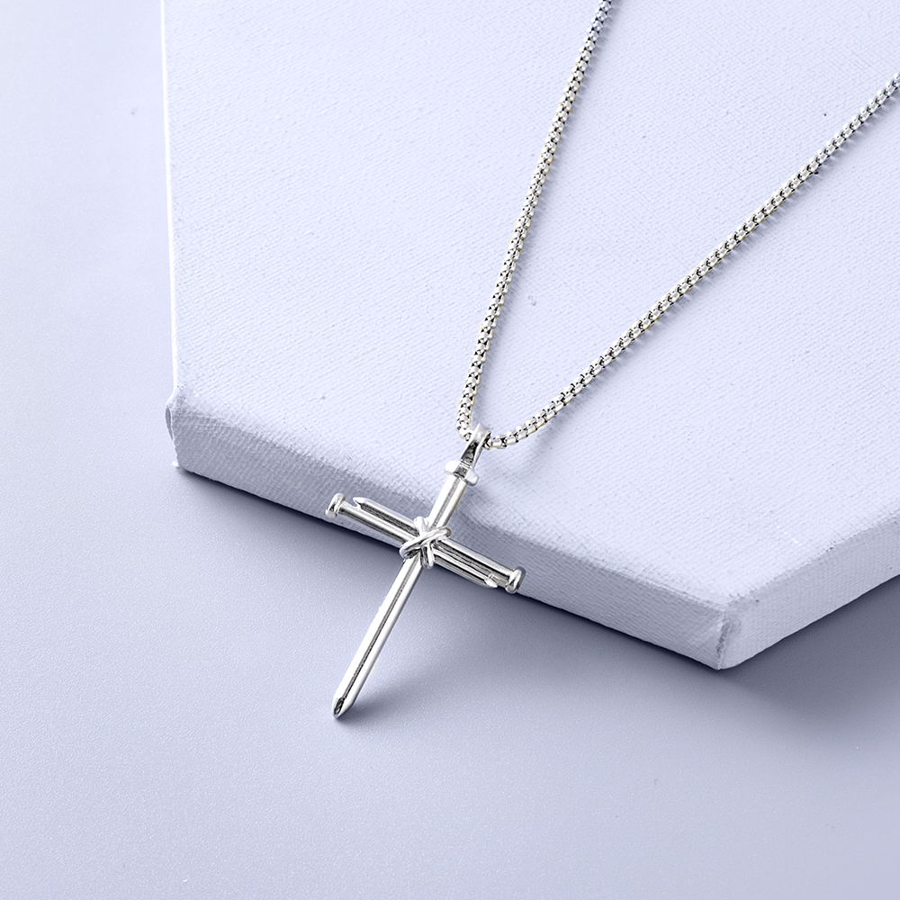 Simple Style Cross Alloy Necklace display picture 5
