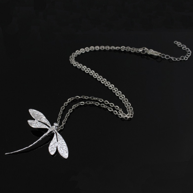 Fashion Jewelry Pastoral Style Simple Dragonfly Necklace display picture 2