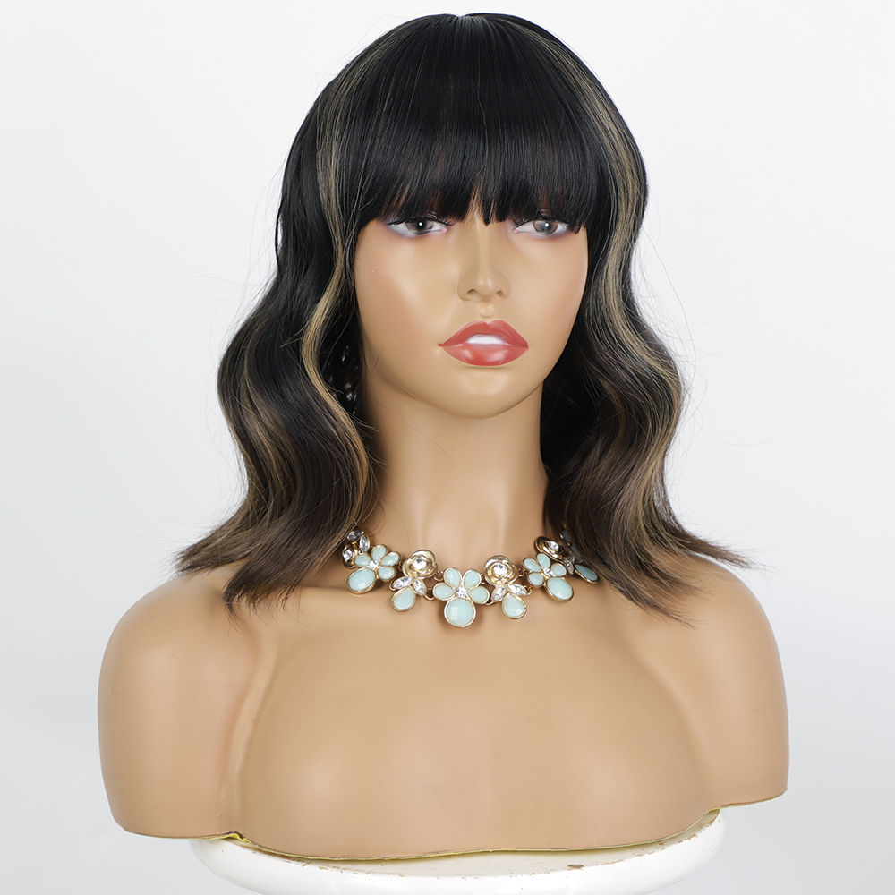 Fashion Women's Chemical Fiber Wig Bangs Curly Hair Wigs display picture 4