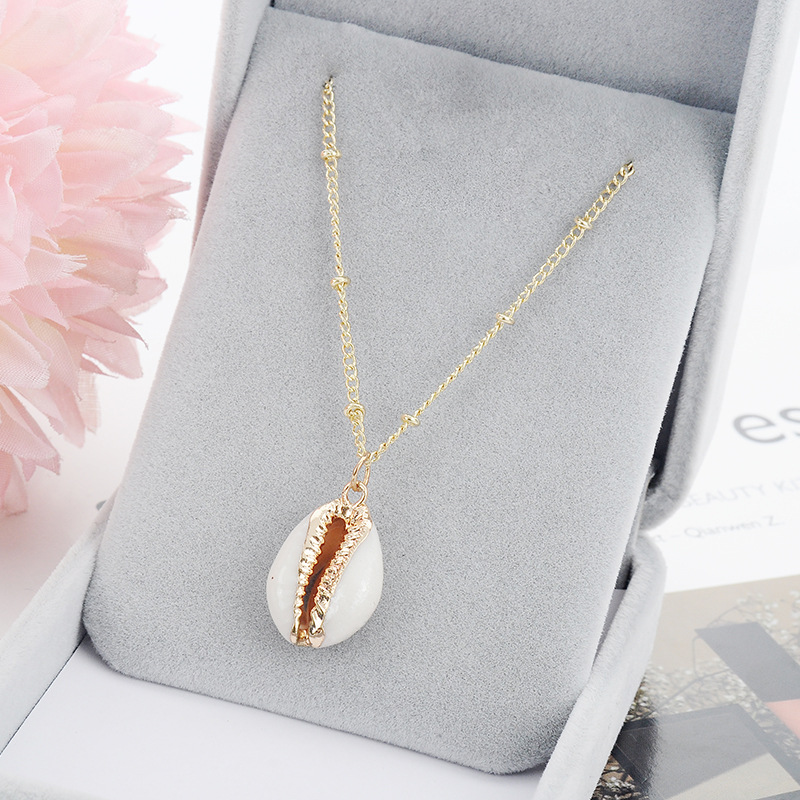 Romantic Shell Shell Plating No Inlaid Thanksgiving Women's Necklace display picture 2