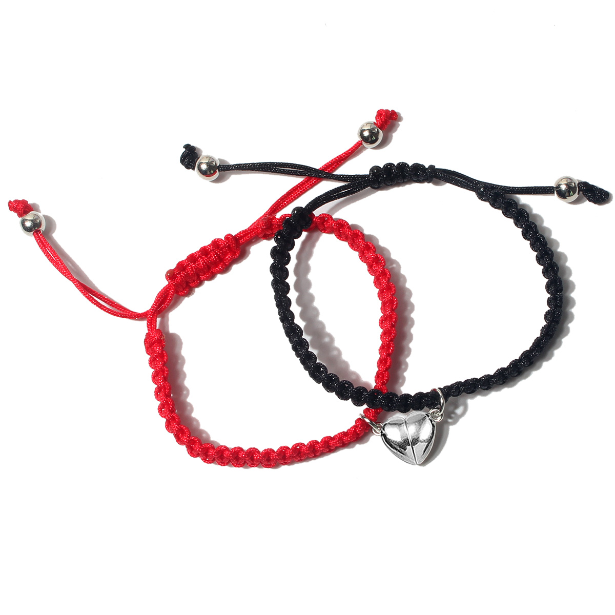 Bohemian Heart Alloy Knitting Plating Valentine's Day Couple Bracelets display picture 2