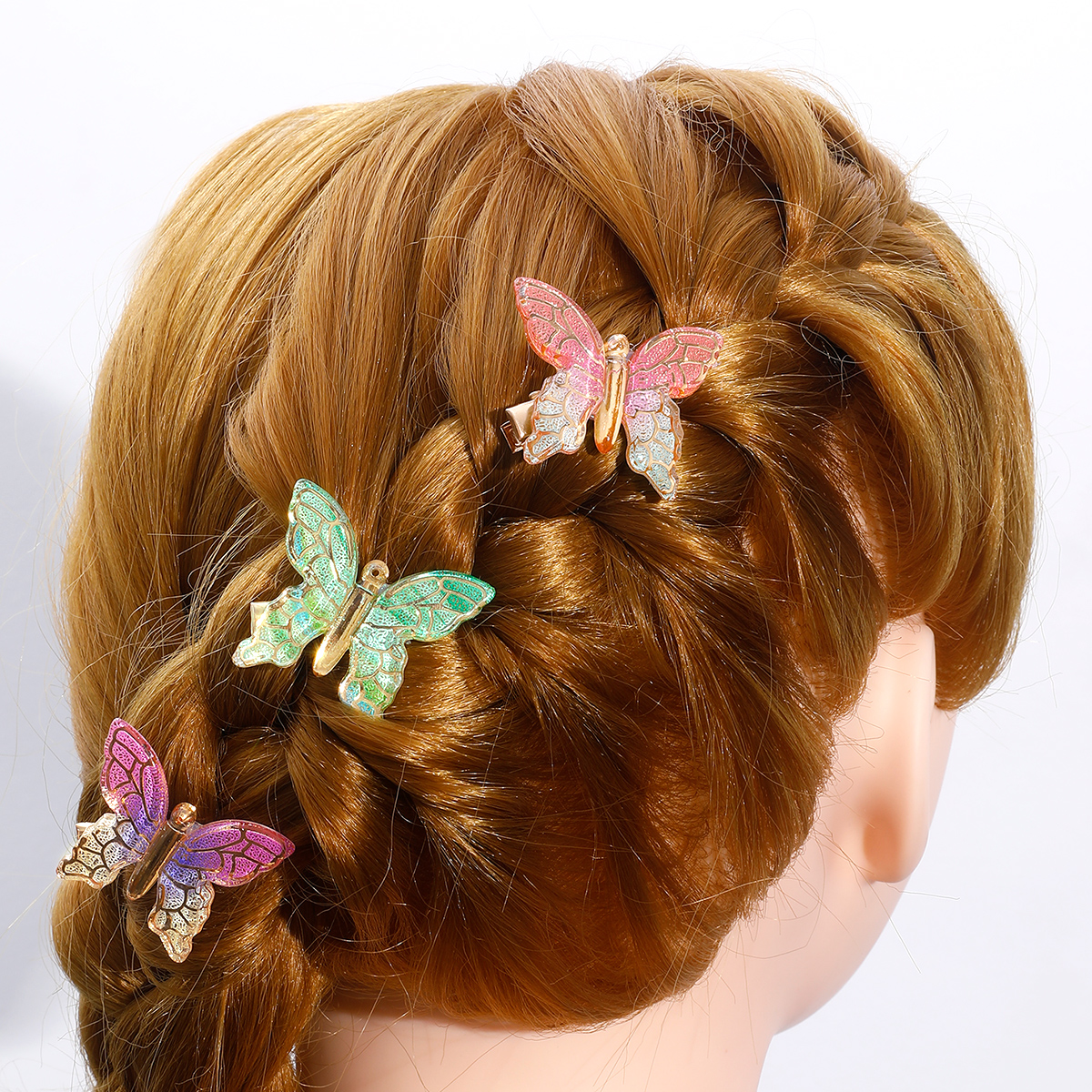 Fashion Creative Colorful Butterfly Shape Hair Clip Hair Accessories display picture 4