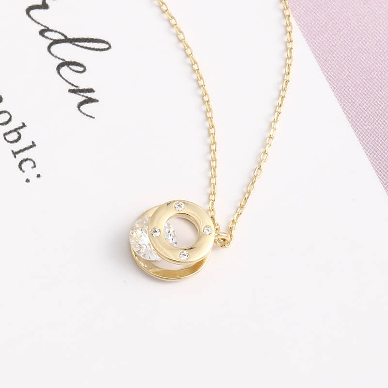 Light Luxury Simple Classic Crystal S925 Silver Necklace display picture 4