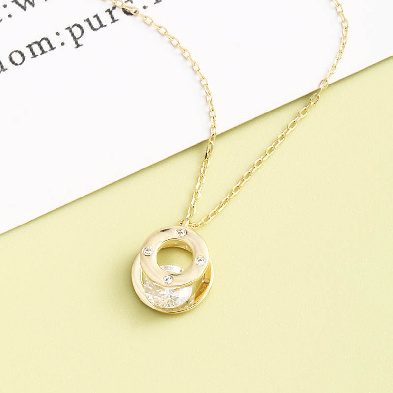 Light Luxury Simple Classic Crystal S925 Silver Necklace display picture 5