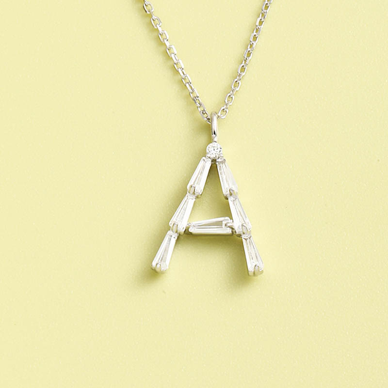 Light Luxury Niche Simple Letter S925 Silver Necklace display picture 2