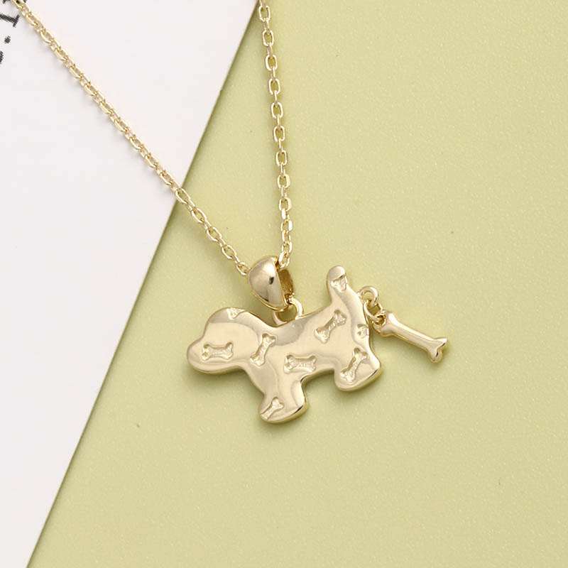 Simple Classic Puppy S925 Silver Necklace display picture 5