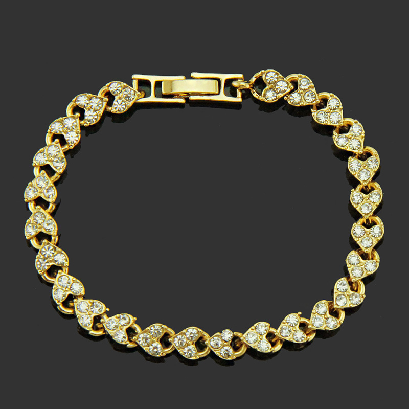 Fashion Sparkling Full Diamond Rhinestone Geometric Buckle Bracelet display picture 5