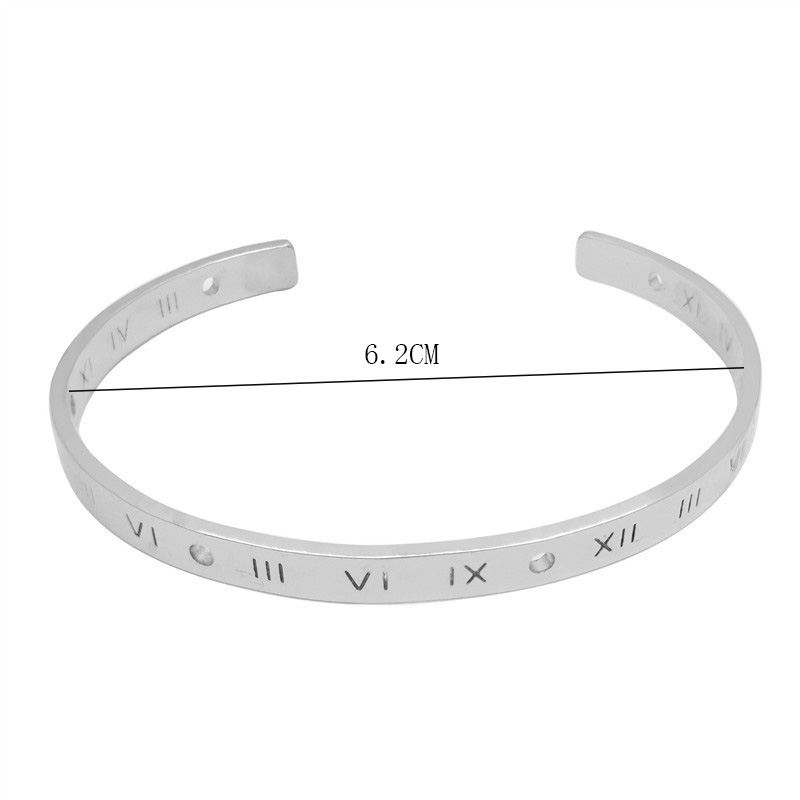 Fashion Number Alloy Wholesale Cuff Bracelets display picture 4