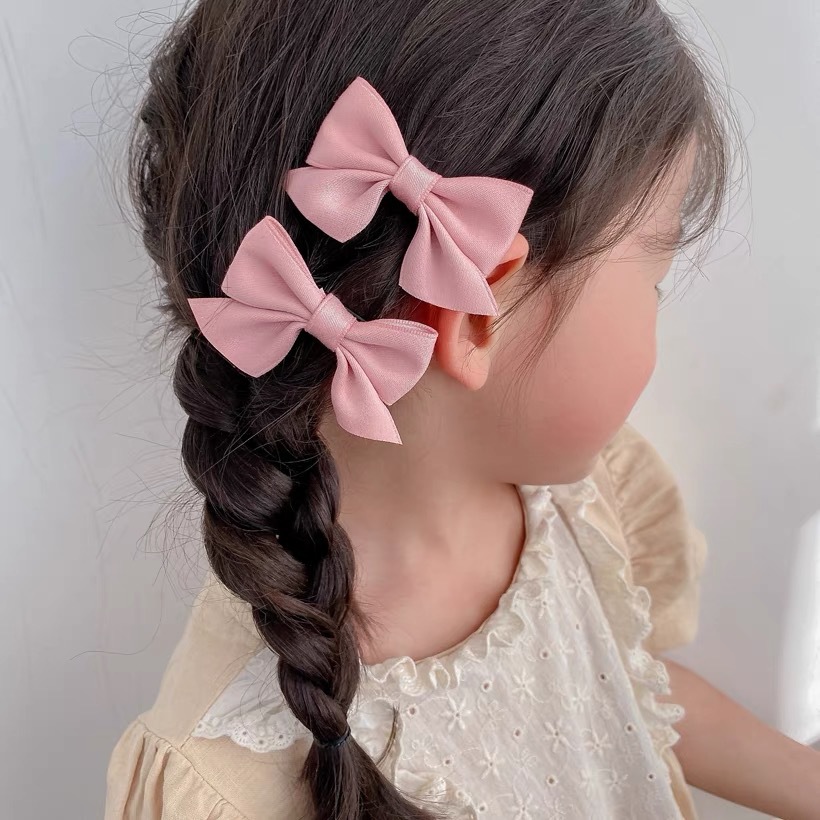 Fashion 2pcs Small Bow Children's Hair Clip display picture 1