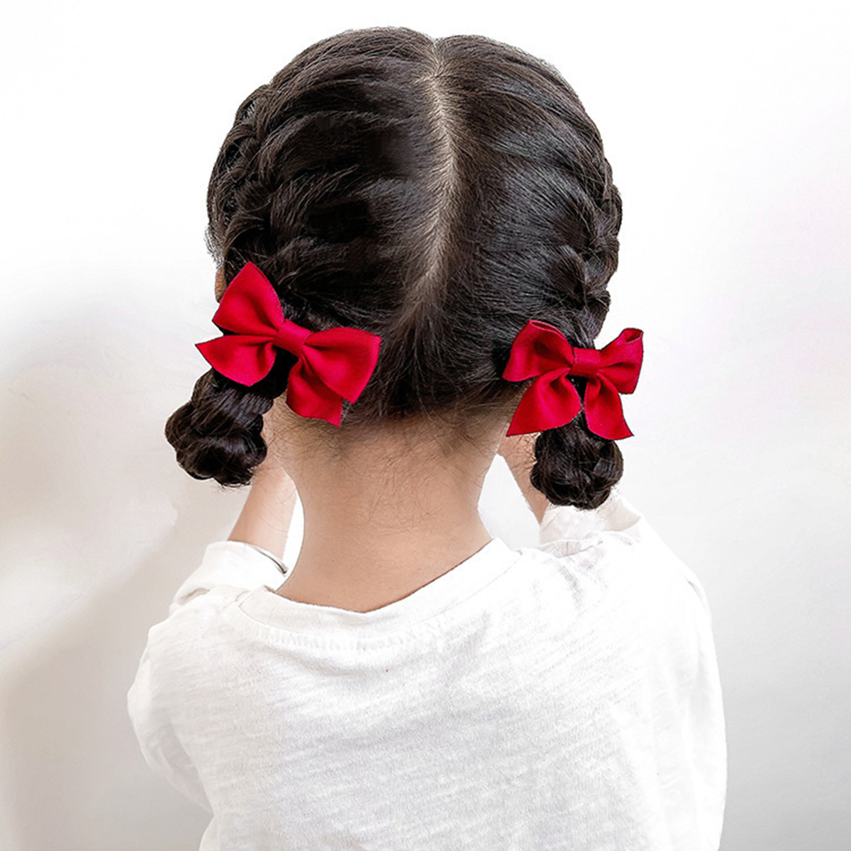 Fashion 2pcs Small Bow Children's Hair Clip display picture 2