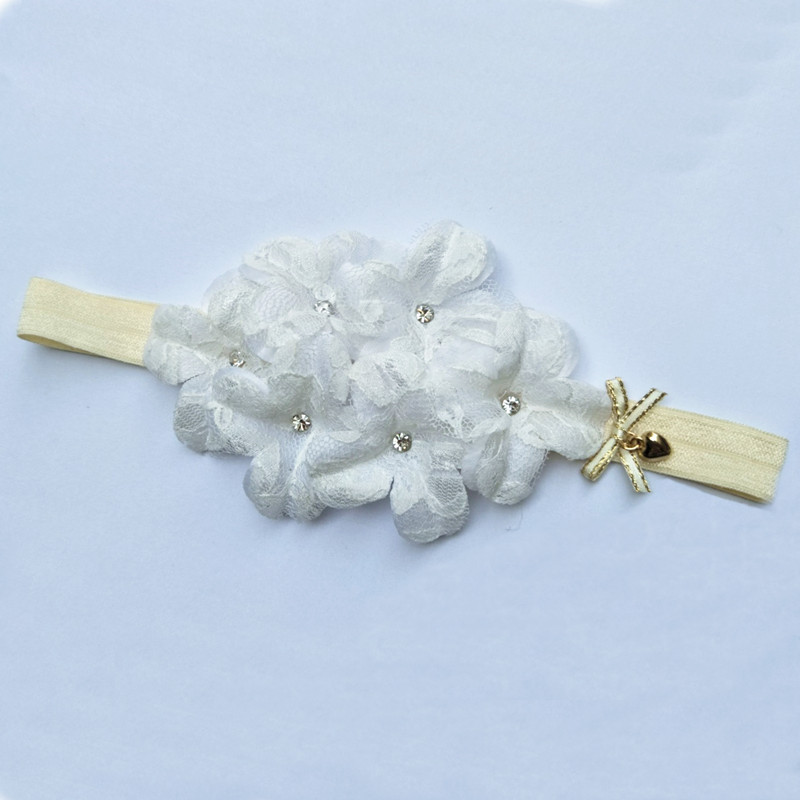 Simple Diamond Flower Baby's Headband display picture 3